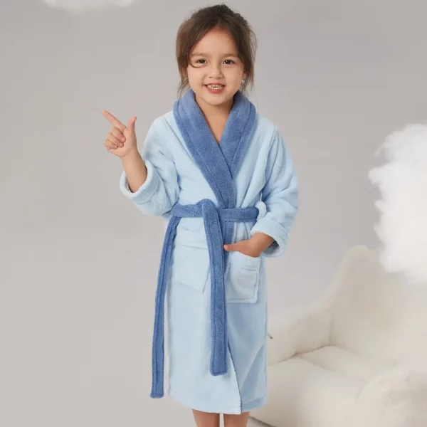 روب أطفال - سماوي